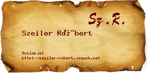 Szeiler Róbert névjegykártya