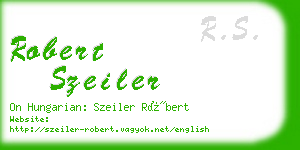 robert szeiler business card